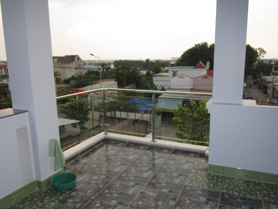 Lan can kính cường lực Inox -01